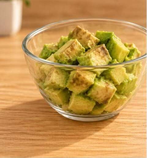 Palta guardada al aire, oxidada